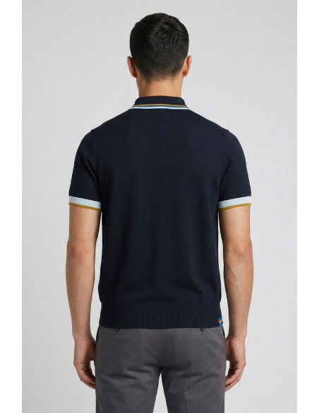 Markup polo in cotone con inserti a contrasto MK1900040 [9bde4d9d]