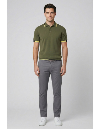 Markup polo in cotone con inserti a contrasto MK1900040 [d6bb5e7a]