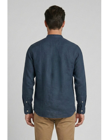 Markup camicia serafino in lino con colletto alla coreana MK13008 [34e65852]
