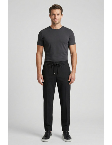 John Richmond pantalone in poliviscosa con laccio Vexon ump26044pahb [cbc46443]