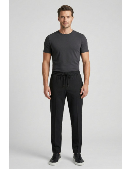 John Richmond pantalone in poliviscosa con laccio Vexon ump26044pahb [cbc46443]