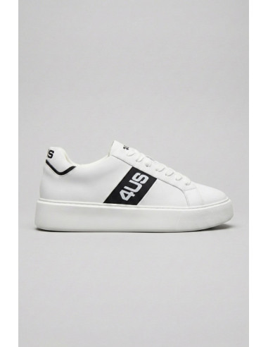 4US Paciotti sneaker in pelle con logo 1228-3 [5c37a06e]