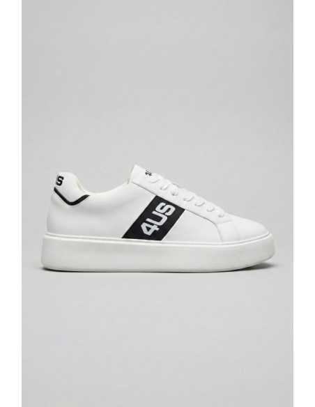 4US Paciotti sneaker in pelle con logo 1228-3 [5c37a06e]