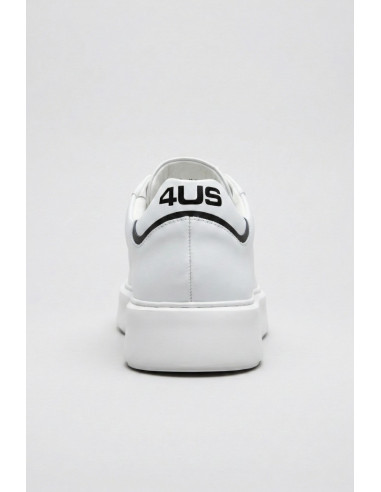 4US Paciotti sneaker in pelle con logo 1228-3 [375c6579]