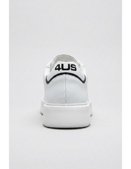 4US Paciotti sneaker in pelle con logo 1228-3 [375c6579]