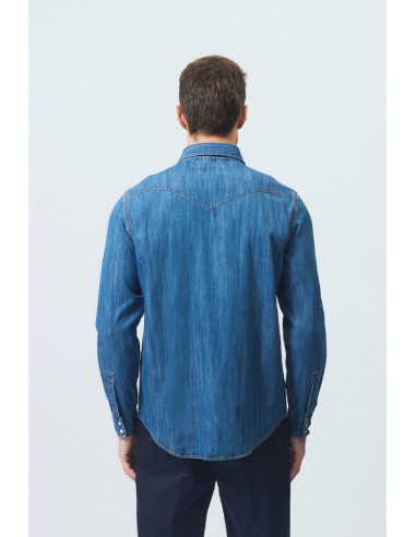 Roy Roger's camicia Martin Cobalt Stone rru400cg343161 [7fdbc924]