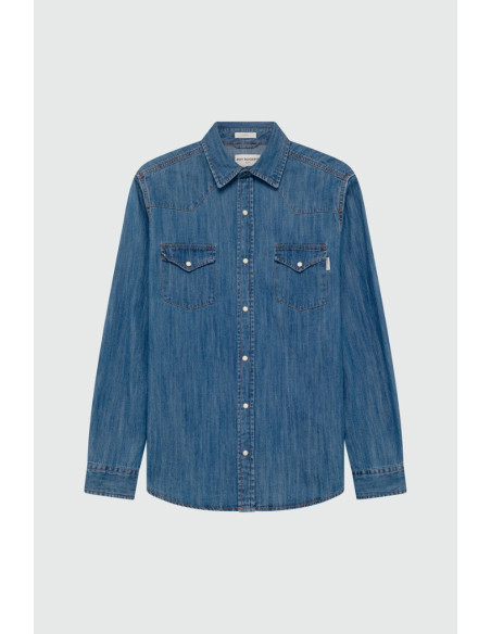 Roy Roger's camicia Martin Cobalt Stone rru400cg343161 [7a8b8e3a]