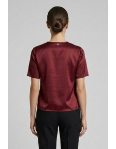 Markup blusa girocollo in raso MW11009 [c43df631] 2