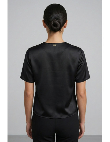 Markup blusa girocollo in raso MW11009 [24f2deb4]