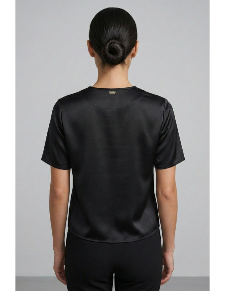 Markup blusa girocollo in raso MW11009 [24f2deb4]