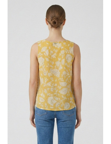 Markup top a fantasia floreale con rouches MW1610303 [c52bd683]