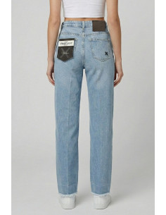 John Richmond jeans straight leg fit in denim di cotone Shipern uwp26130jeg8 [e8cf2bc2] 2
