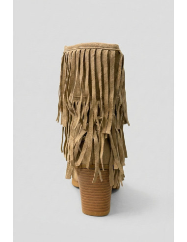 Crichic stivaletto scamosciato con frange 3602-1 [4ad1bd10]