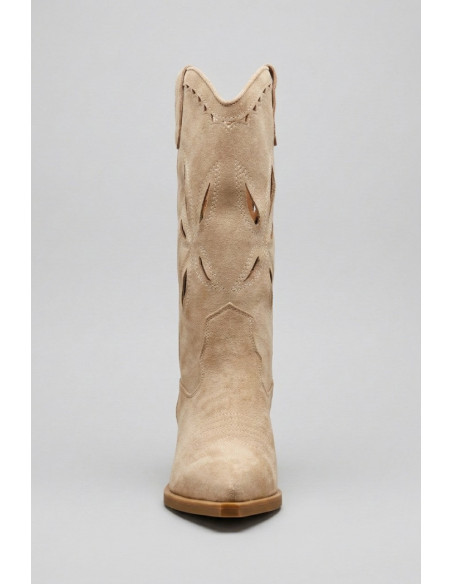 Crichic stivaletto texano con intarsi m3603-2 [e7a647a7]
