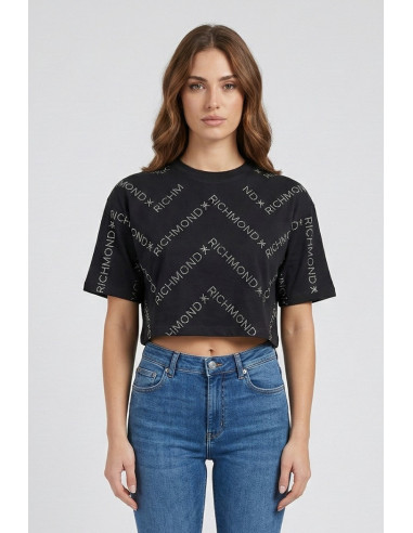 John Richmond t-shirt cropped Zonse uwp26013ts [858645b5]