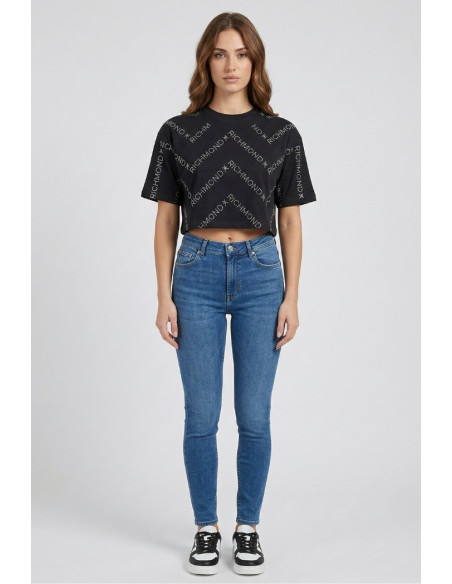 John Richmond t-shirt cropped Zonse uwp26013ts [ebbdc7bc]