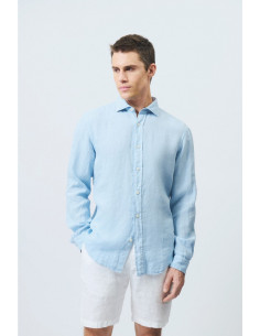 Roy Roger's camicia in lino Pierce RRU431P4220569 [93e87521]