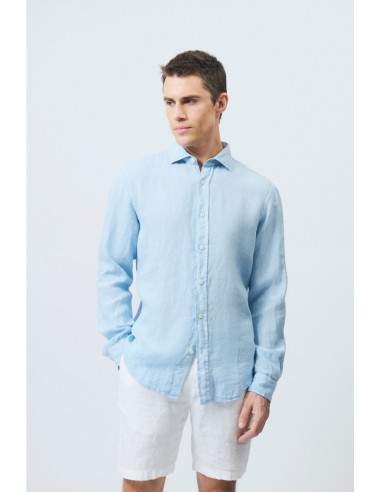 Roy Roger's camicia in lino Pierce RRU431P4220569 [93e87521]
