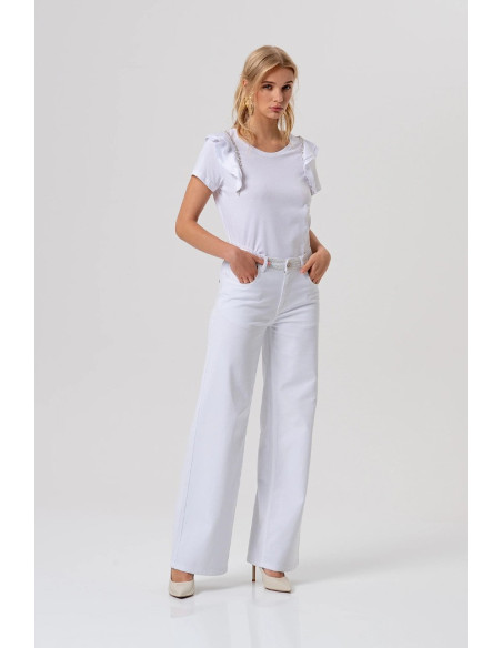 Fracomina t-shirt regular in jersey con applicazioni fr26st3039j40001 [53f91029]
