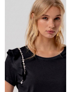 Fracomina t-shirt regular in jersey con applicazioni fr26st3039j40001 [6553267f] 2