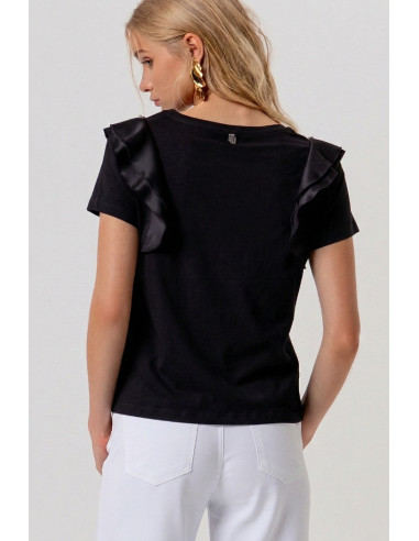 Fracomina t-shirt regular in jersey con applicazioni fr26st3039j40001 [0b68a476]