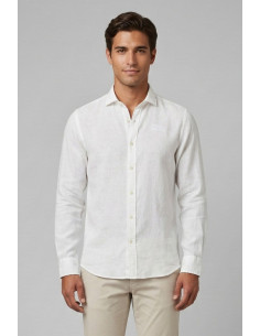 Roy Roger's camicia in lino Pierce RRU431P4220569 [00a4bff4]