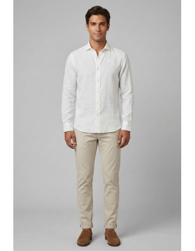 Roy Roger's camicia in lino Pierce RRU431P4220569 [6e9f3dfd]