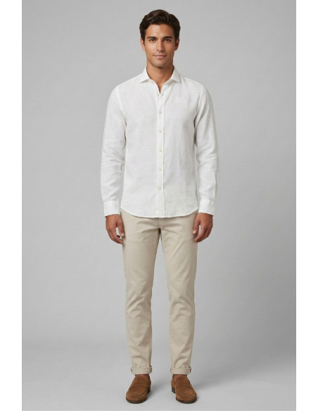 Roy Roger's camicia in lino Pierce RRU431P4220569 [6e9f3dfd]