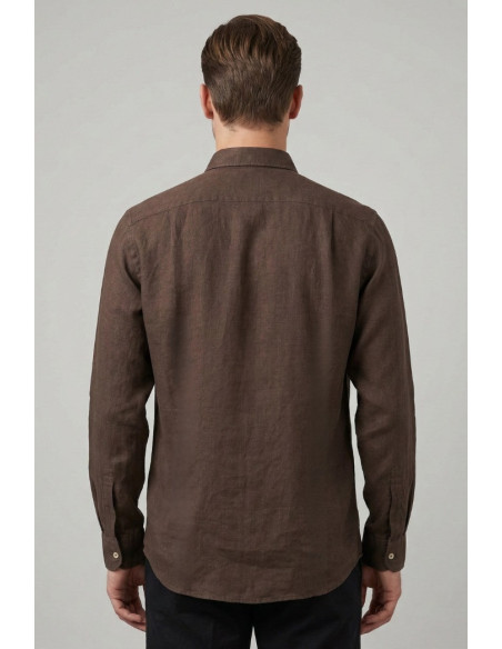Roy Roger's camicia in lino Pierce RRU431P4220569 [80805112]