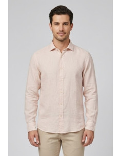 Roy Roger's camicia in lino Pierce RRU431P4220569 [3331e83b]