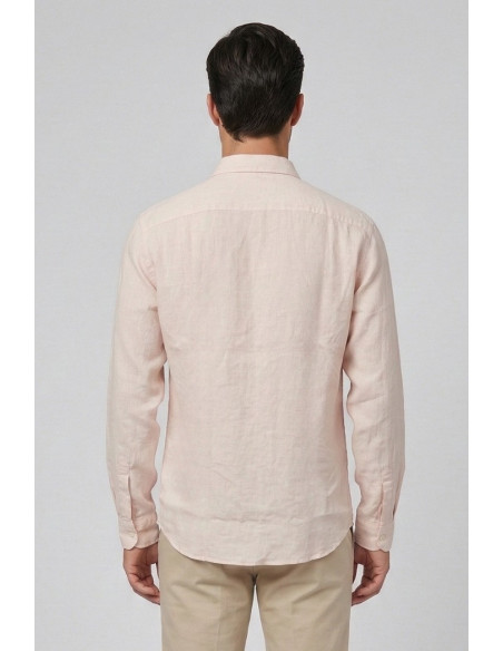 Roy Roger's camicia in lino Pierce RRU431P4220569 [ea17ab36]