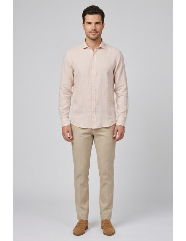 Roy Roger's camicia in lino Pierce RRU431P4220569 [5d0a6a32]