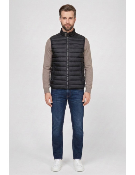 John Richmond gilet lupetto in nylon Treox ump26042pi [18493dfe]
