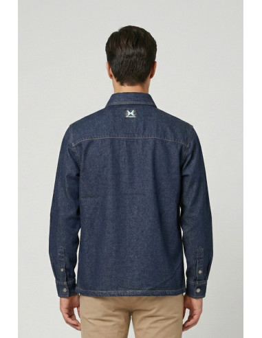 John Richmond overshirt in denim di cotone Seitenga ump26218caog [d215219d]