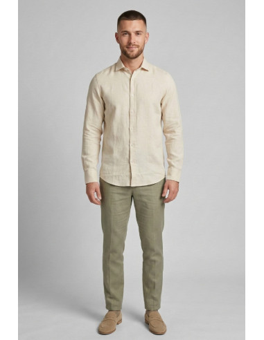 Urban Ring camicia in misto lino e cotone UR1130001 [d336b596]