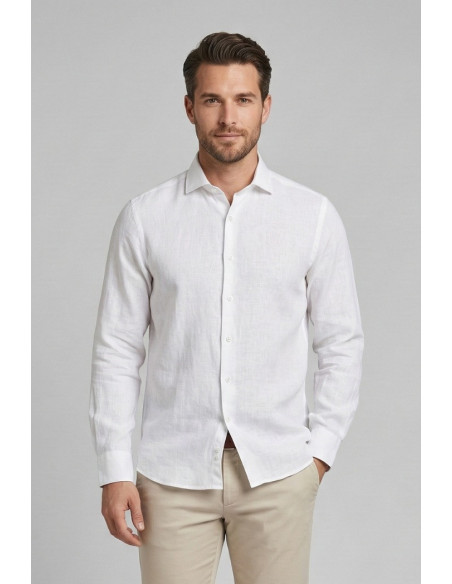 Urban Ring camicia in misto lino e cotone UR1130001 [99db9096]