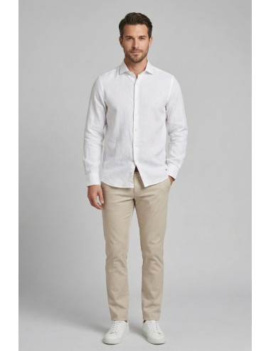 Urban Ring camicia in misto lino e cotone UR1130001 [f7e0129f]
