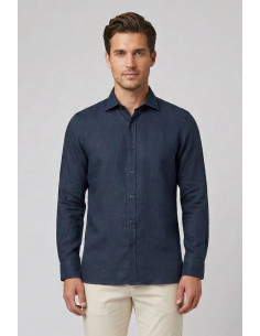 Urban Ring camicia in misto lino e cotone UR1130001 [02c52a90]