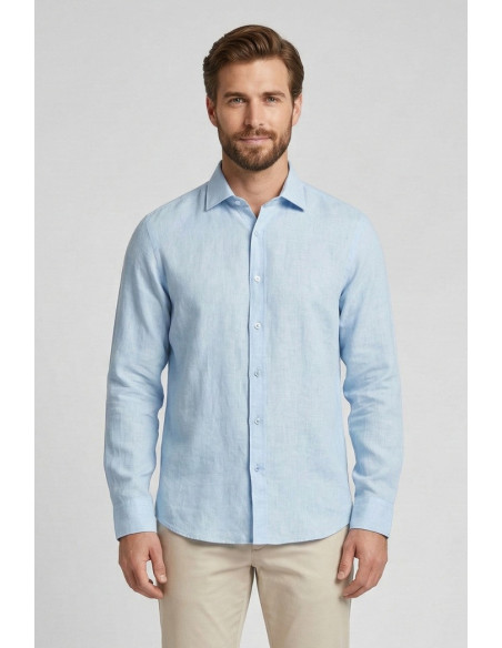 Urban Ring camicia in misto lino e cotone UR1130001 [0a975a43]