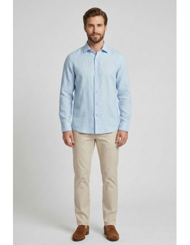 Urban Ring camicia in misto lino e cotone UR1130001 [64acd84a]