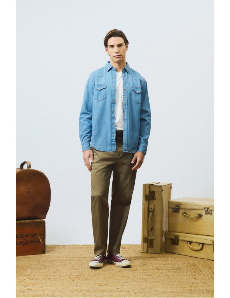 Roy Roger's camicia Martin Cobalt Stone rru400cg343162 [7490c3a3]