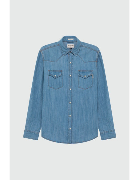 Roy Roger's camicia Martin Cobalt Stone rru400cg343162 [c38d02a7]