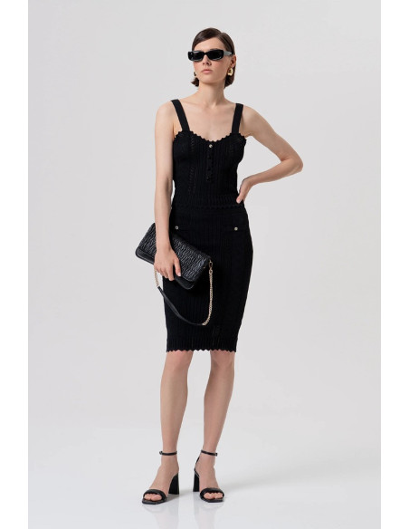Fracomina top slim senza maniche in maglia fr26st4007k41601 [ff65144b]