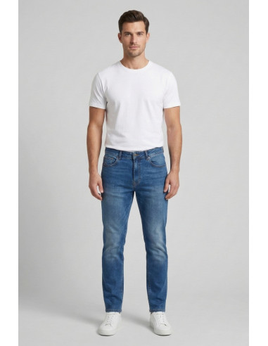 Markup jeans cropped tapered fit in denim di cotone Thomas MK1950015 [e368ae02]