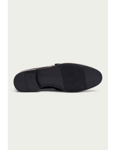 Frau mocassino elegante in pelle lucida con fibbia 71K1 [d1cad95b]