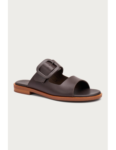 Frau ciabatta in pelle con fibbia in tono 85M3 [2479d76c]