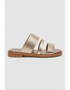 Frau ciabatta minimal in pelle laminata 86V0 [b7fc85dc]