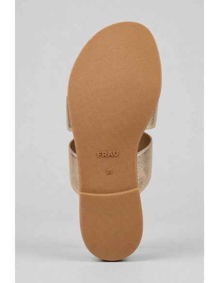 Frau ciabatta minimal in pelle laminata 86V0 [6b8a81cf]