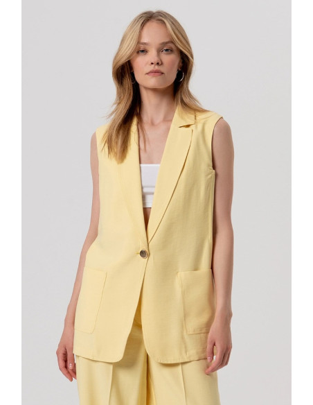 Fracomina gilet regular monopetto fy26sj5012w83601 [925474bc]