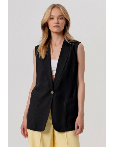 Fracomina gilet regular monopetto fy26sj5012w83601 [0b805490]